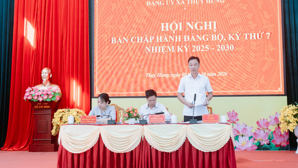 ĐẢNG ỦY XÃ THỤY HÙNG ĐÁNH GIÁ KẾT QUẢ CÔNG TÁC 9 THÁNG ĐẦU NĂM 2026